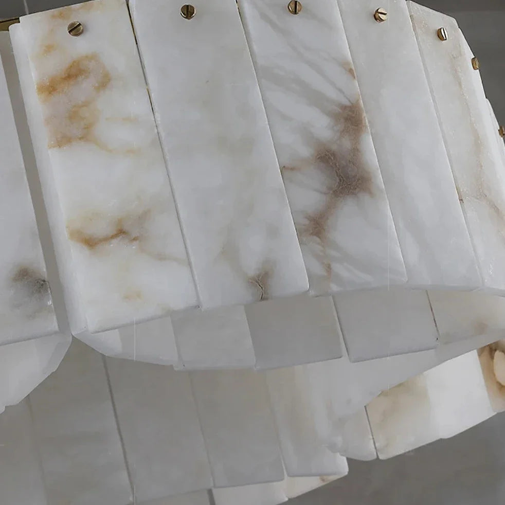 Oakley Layered Alabaster Flush Mount Chandelier product image