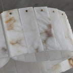 Oakley Two-Tier Layered Alabaster Chandelier product image