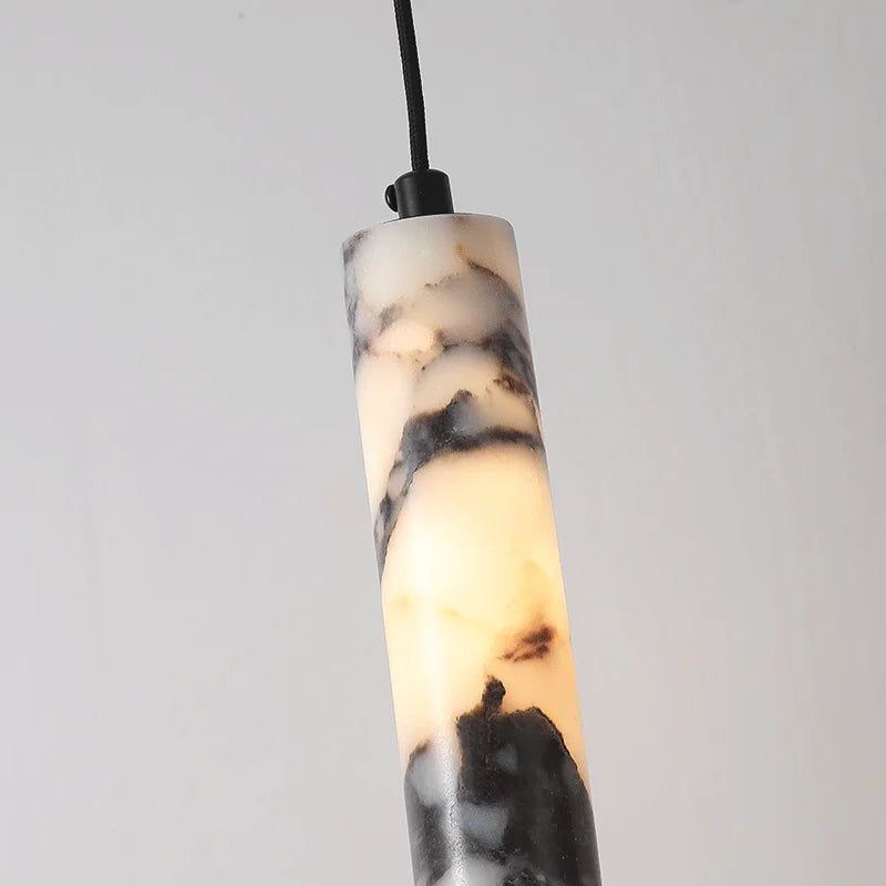 Valmont Alabaster Pendant Light material and finish detail