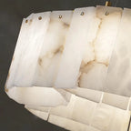 Oakley Two-Tier Layered Alabaster Chandelier product image