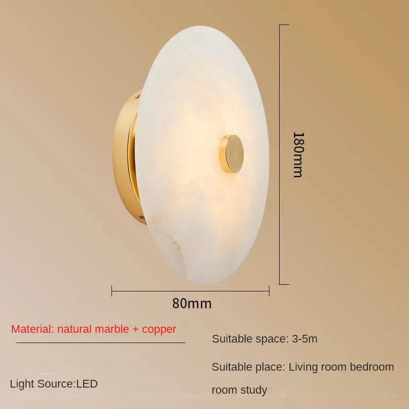 Witney Alabaster & Copper Wall Sconce