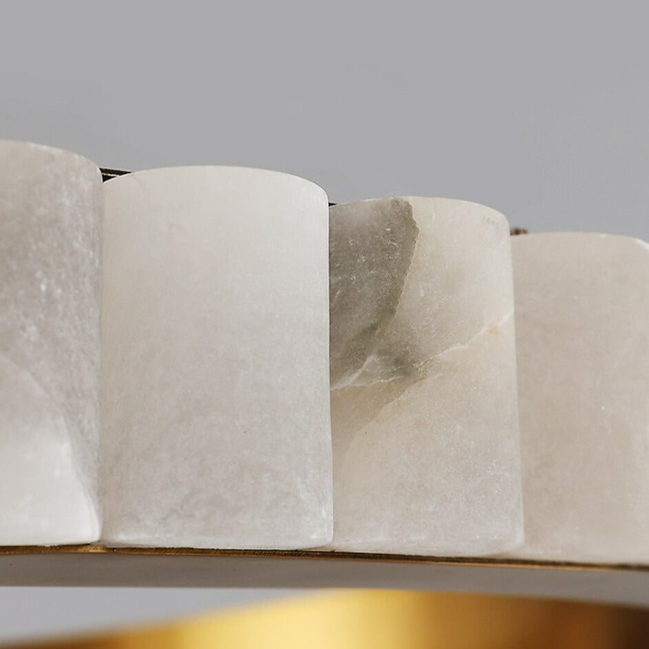 Hampton 2-Tier Modern Alabaster Chandelier product image