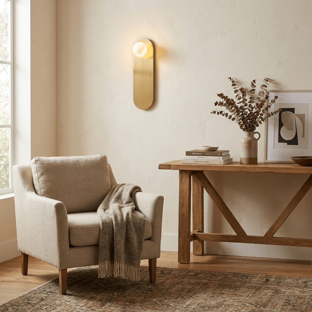 Sasso Spanish Alabaster Wall Sconce