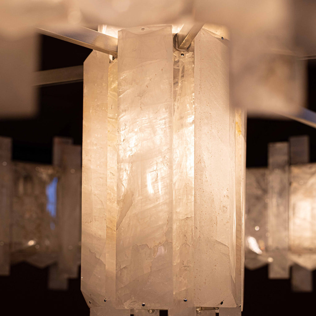 Saturn chandelier by Bling Lighting Studio