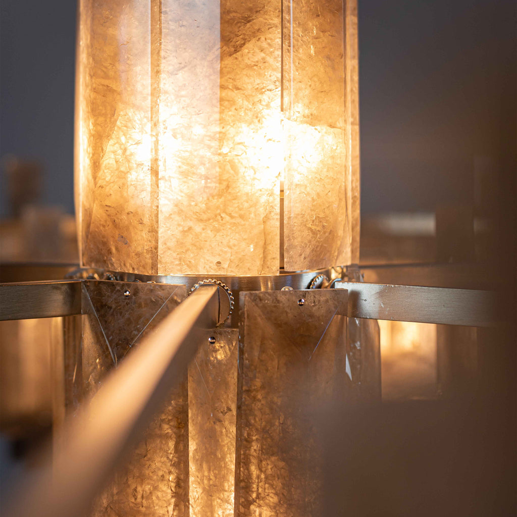 Saturn chandelier by Bling Lighting Studio