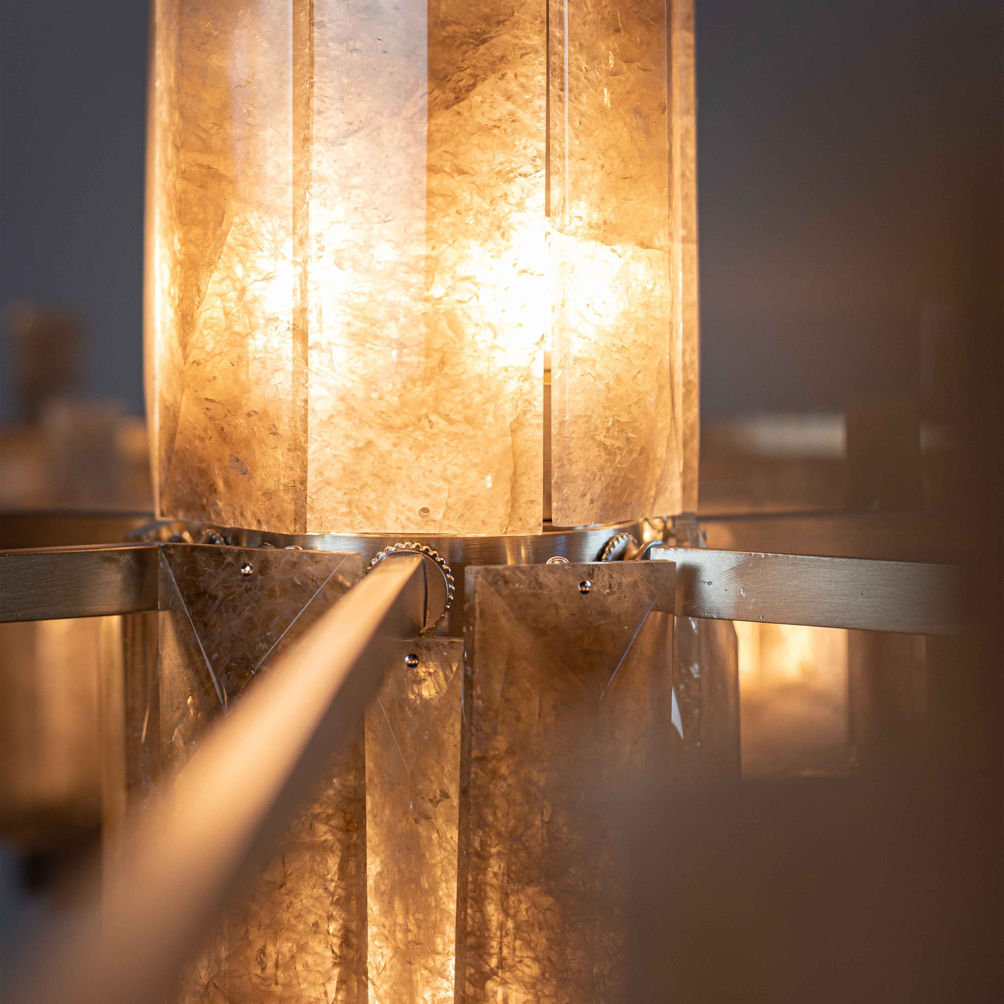 Saturn chandelier by Bling Lighting Studio