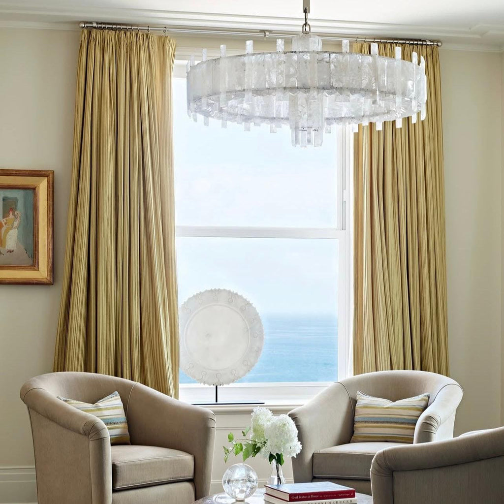Saturn chandelier by Bling Lighting Studio