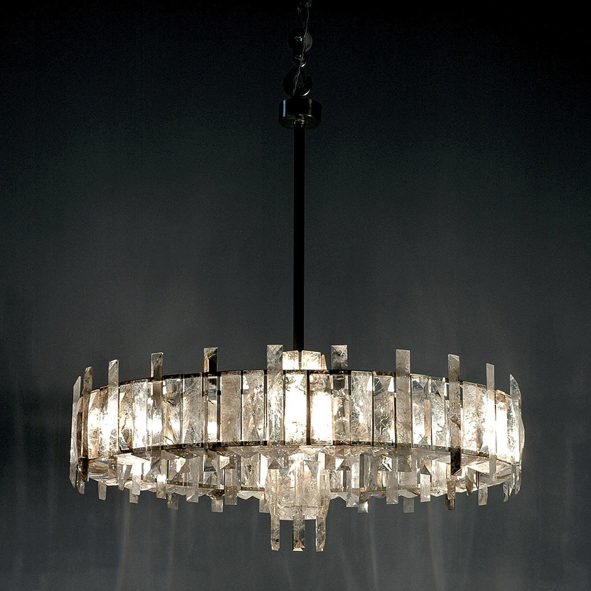 Saturn chandelier by Bling Lighting Studio