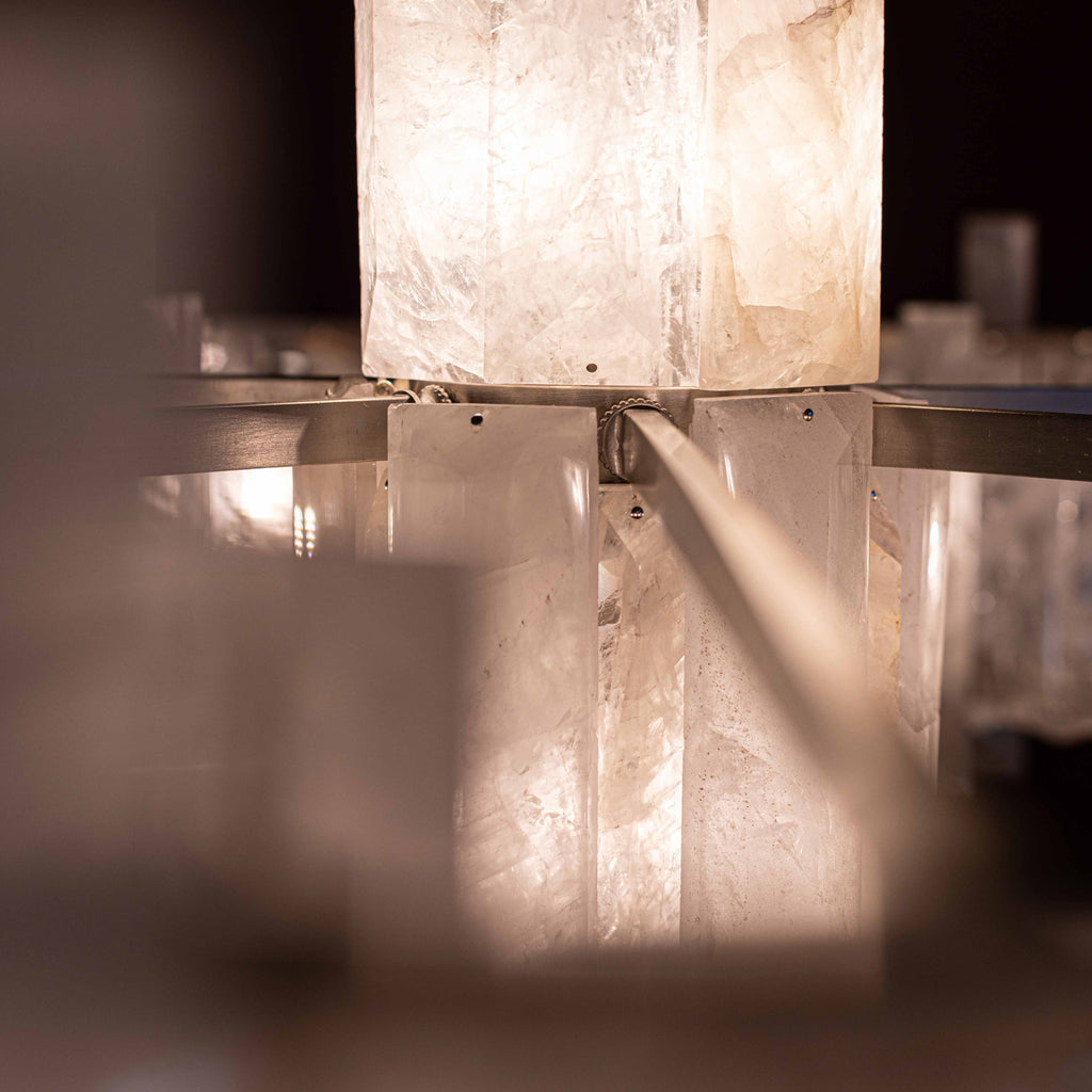 Saturn chandelier by Bling Lighting Studio