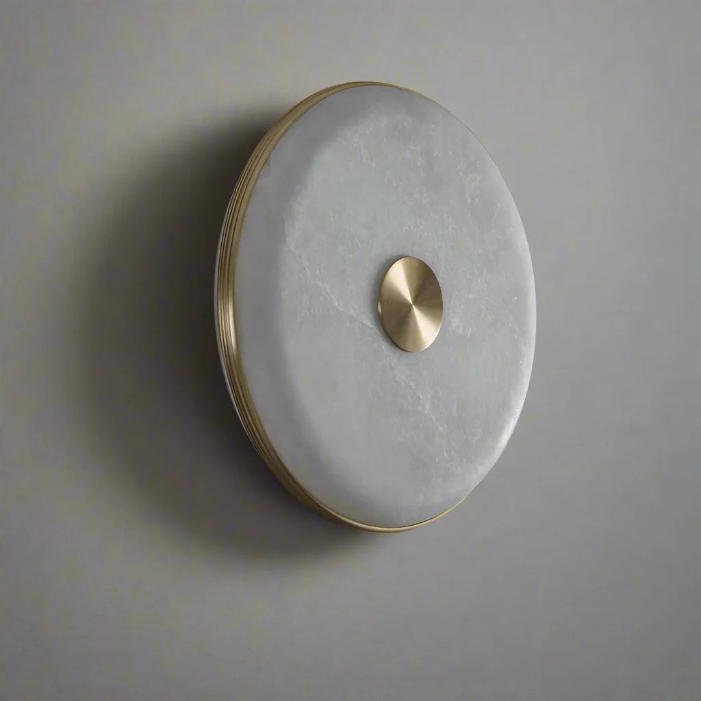 Windsor Alabaster Sconce material and finish detail
