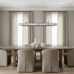 Hampton Alabaster Dining Room Chandelier material and finish detail