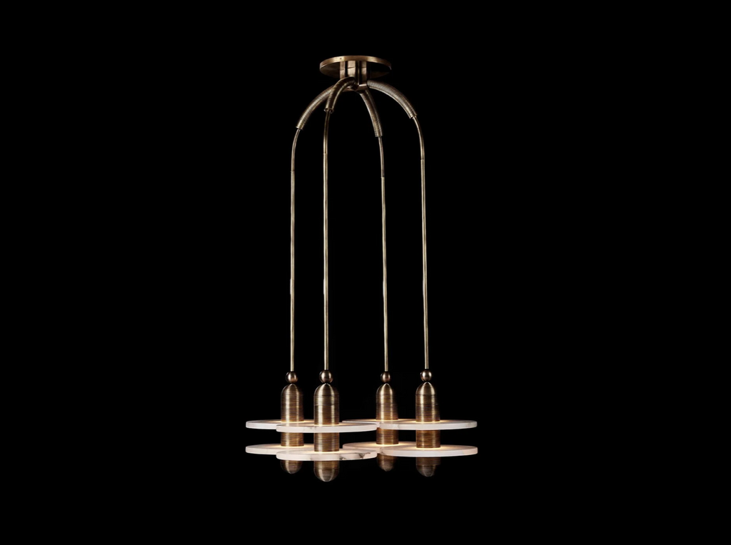 PATUS MEDIAN 4 PENDANT Ø35" by Bling Lighting Studio
