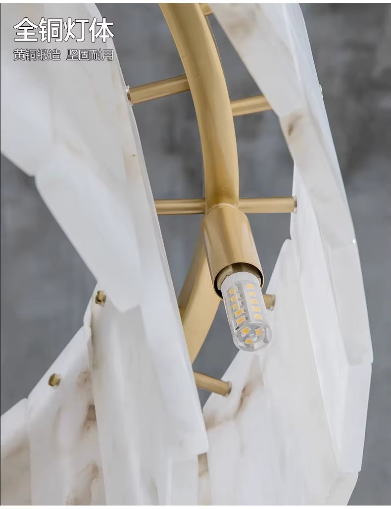 Oakley Layered Alabaster Chandelier product image