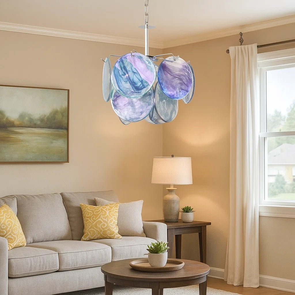 Murano Glass Disc Chandelier additional product view
