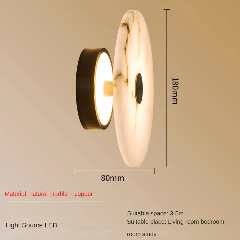 Witney Alabaster & Copper Wall Sconce