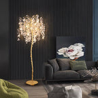Shiro Noda Branch Crystal Floor Lamp by Bling Lighting Studio