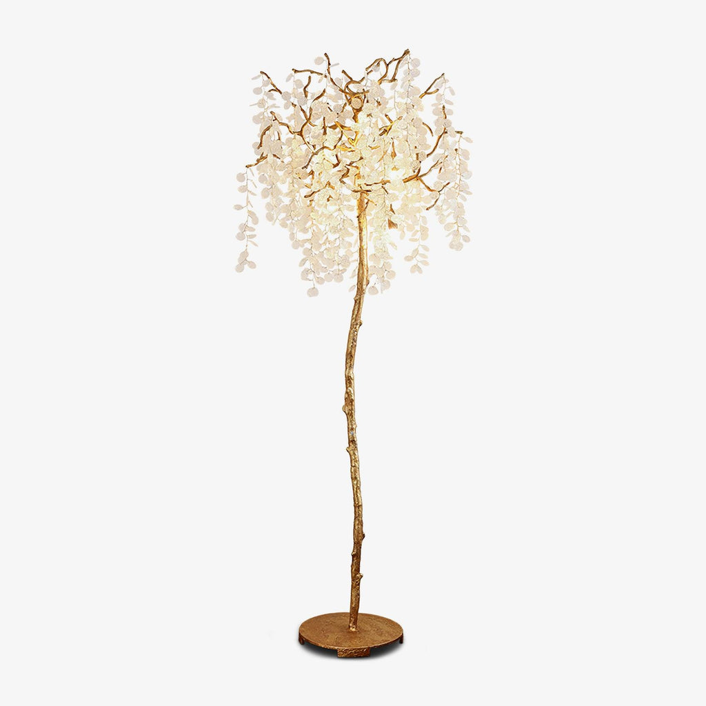 Shiro Noda Branch Crystal Floor Lamp by Bling Lighting Studio