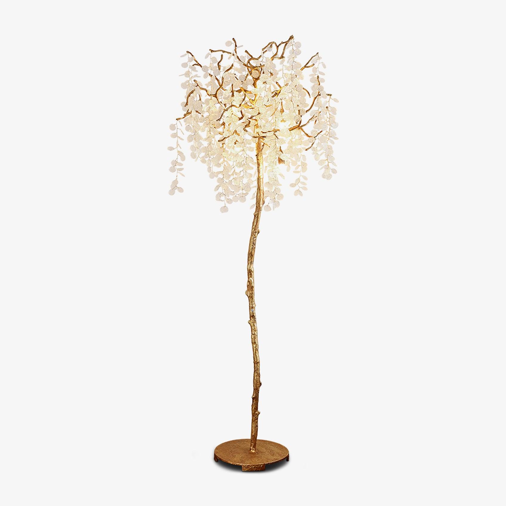 Shiro Noda Branch Crystal Floor Lamp by Bling Lighting Studio