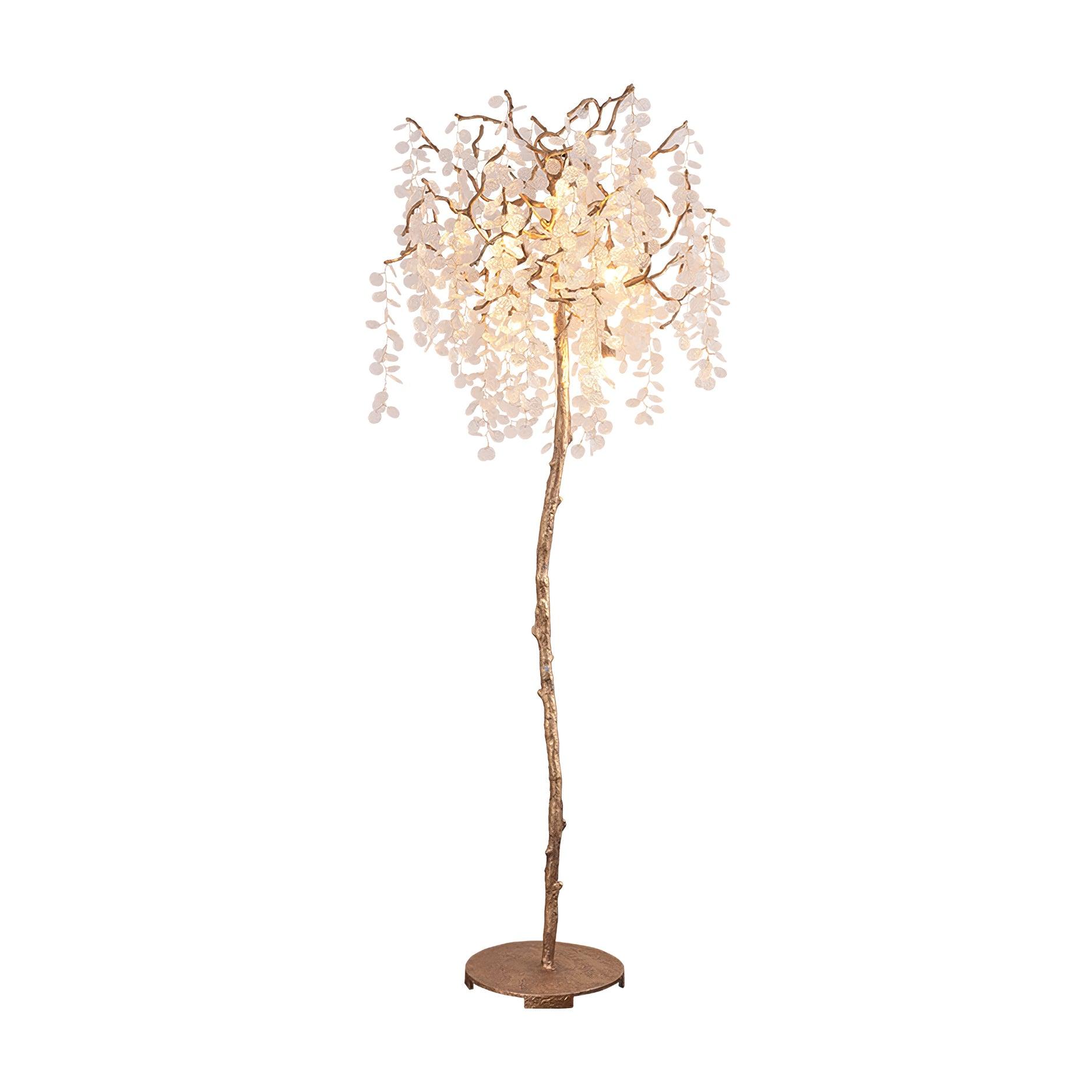 Shiro Noda Branch Crystal Floor Lamp by Bling Lighting Studio