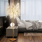 Shiro Noda Branch Crystal Floor Lamp by Bling Lighting Studio