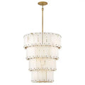 Simona Alabaster Round 4-Tier Chandelier