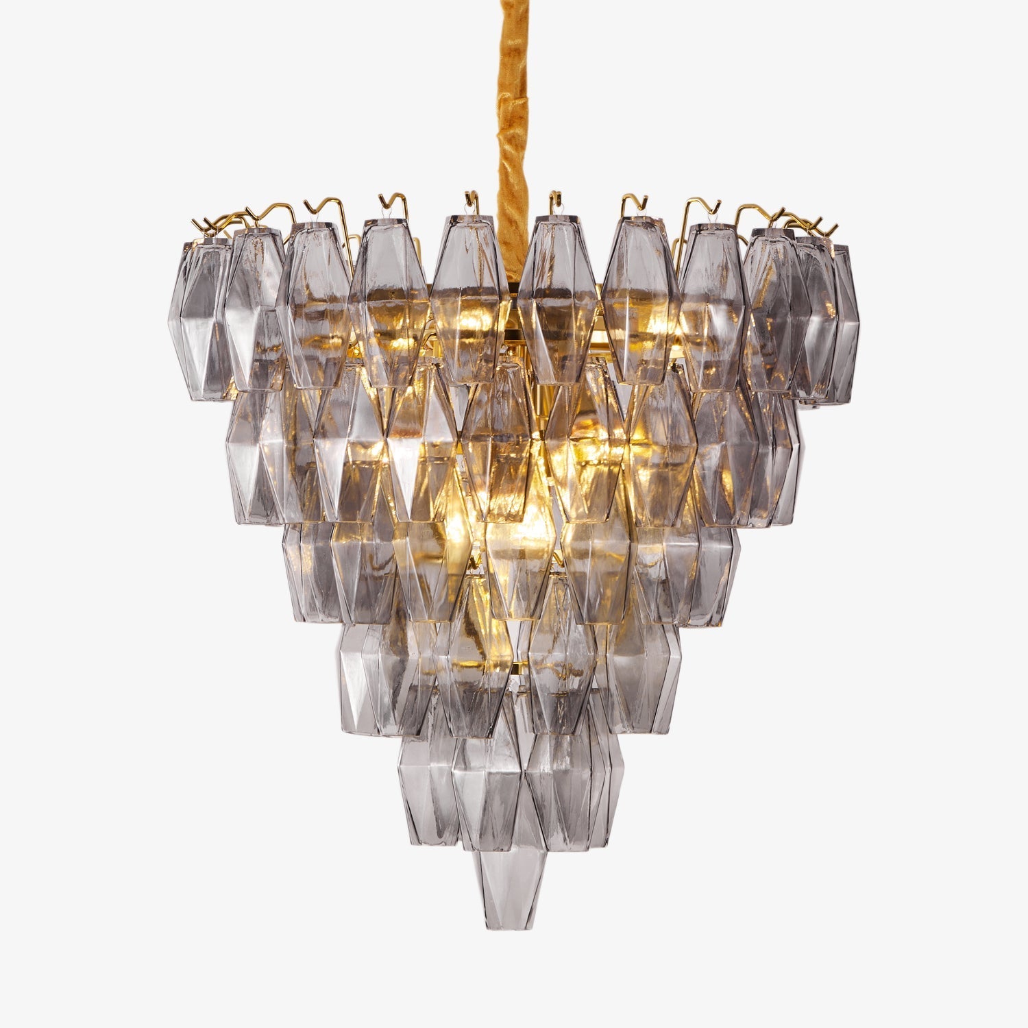 Premium Smoke Gray Empire Chandelier by Bling Lighting Studio
