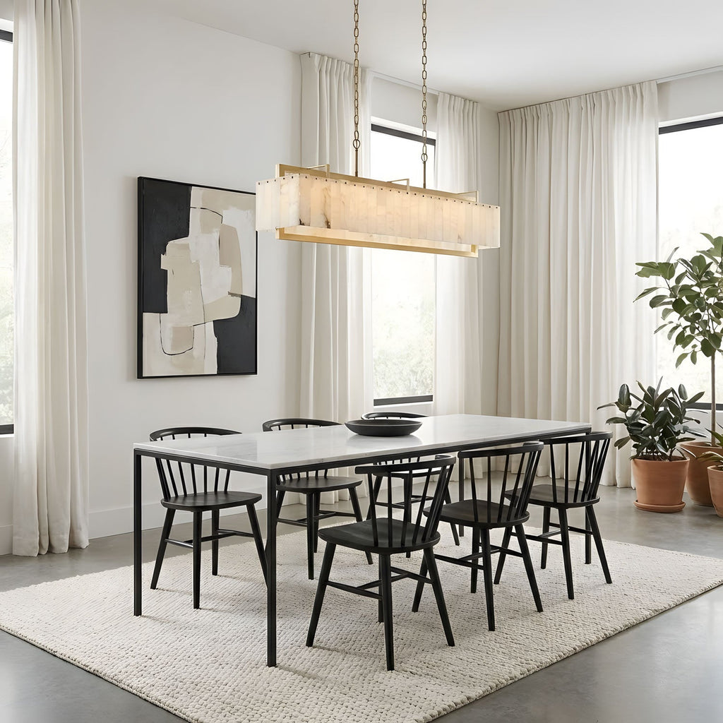 Premium Solstice Bar Alabaster Chandelier product image