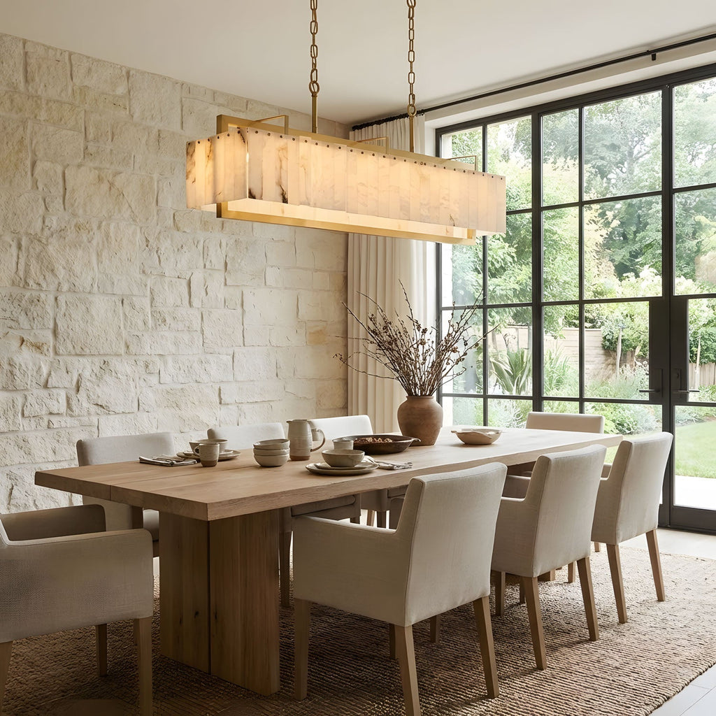 Premium Solstice Bar Alabaster Chandelier product image