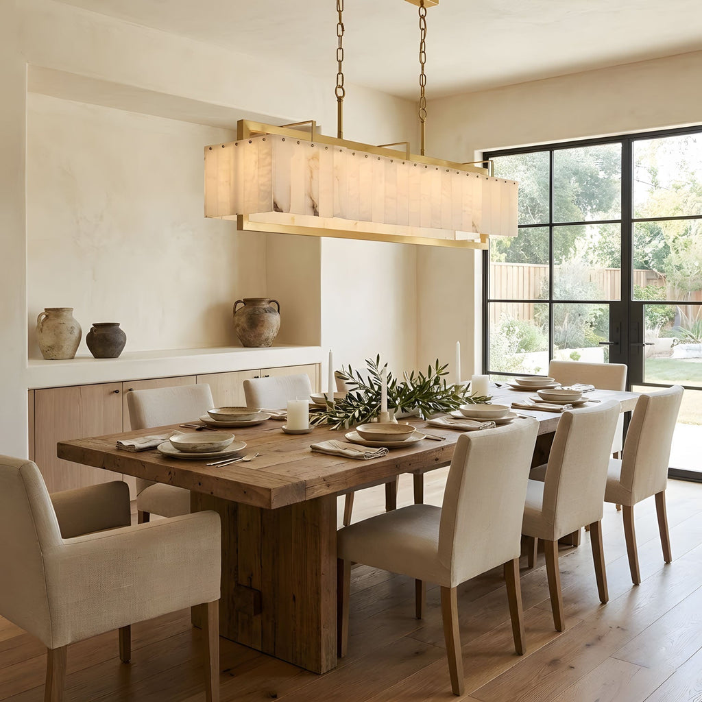 Premium Solstice Bar Alabaster Chandelier additional product view