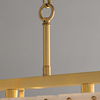 Solstice Alabaster Linear Bar Chandelier detail view