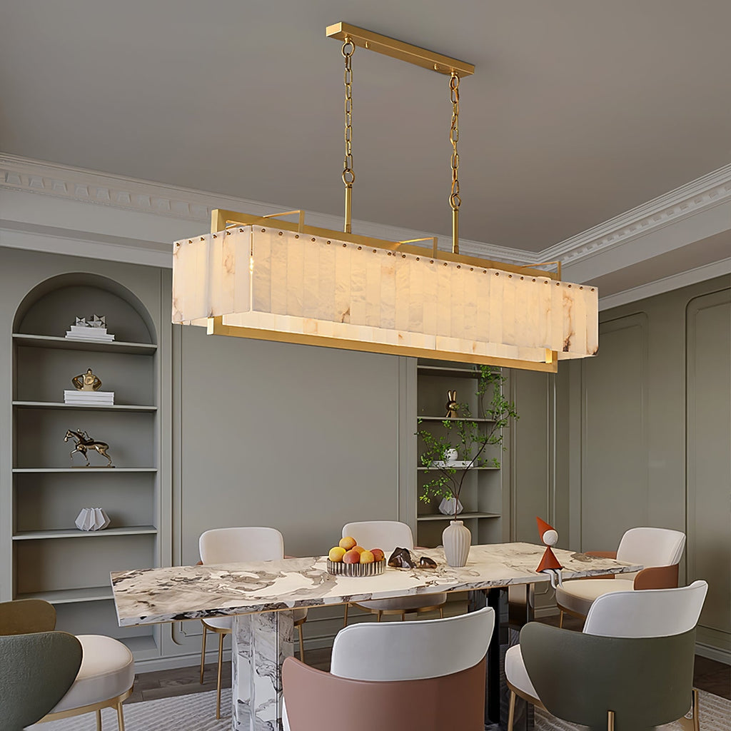 Solstice Bar Chandelier by Bling Lighting Studio