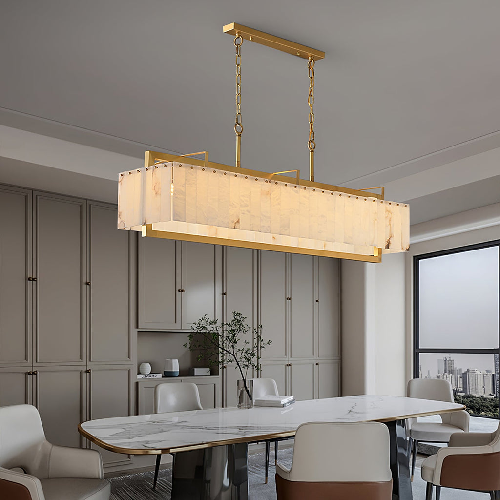Premium Solstice Bar Alabaster Chandelier product image
