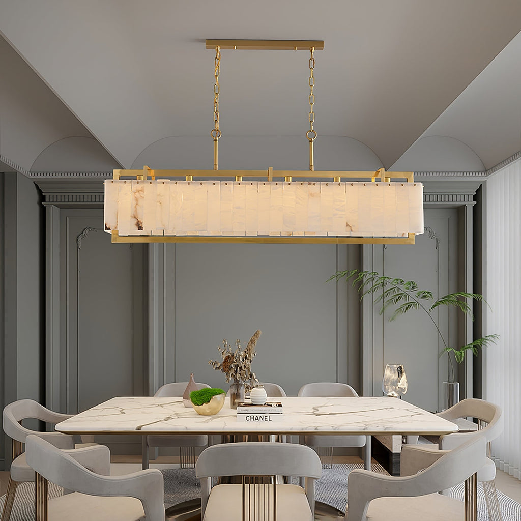 Solstice Bar Chandelier by Bling Lighting Studio