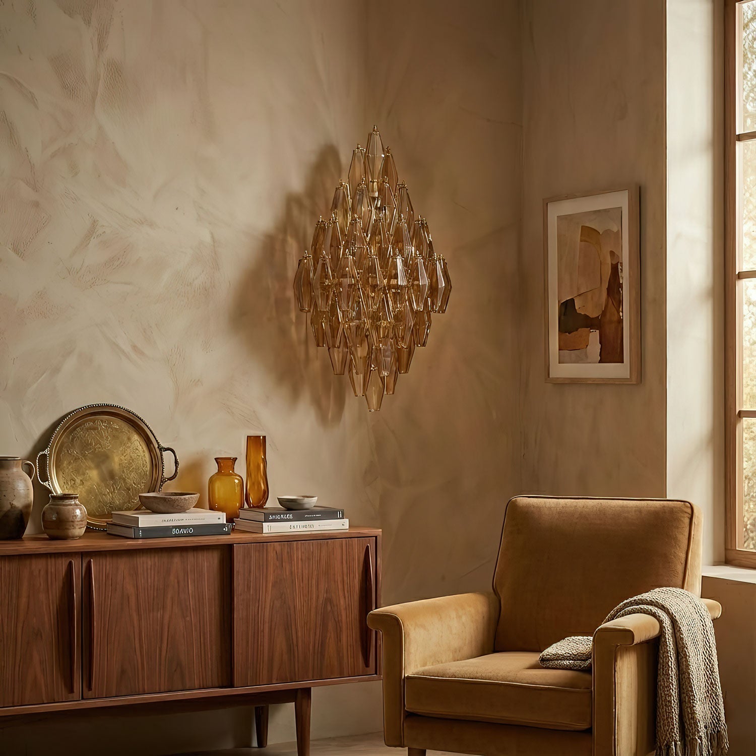 Sorrento Wall Light Glass lighting by Bling Lighting Studio