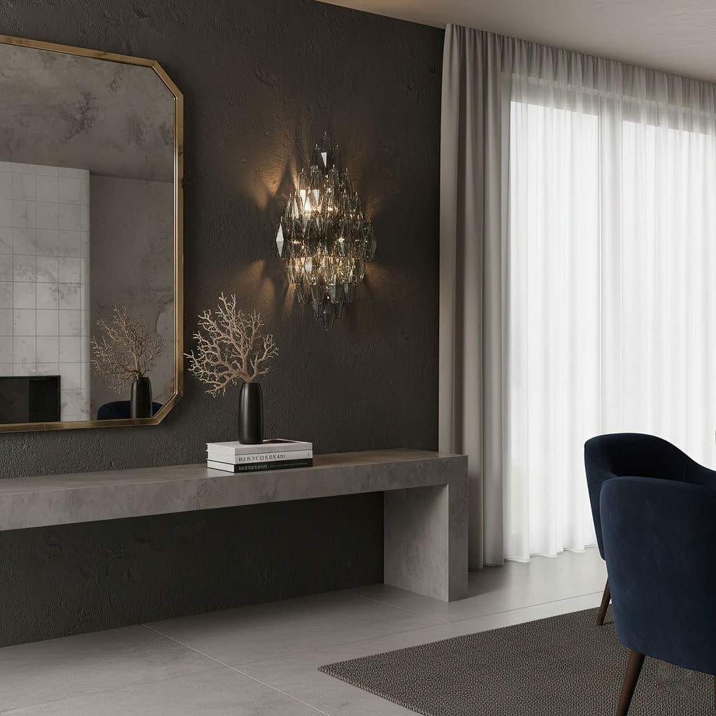Sorrento Wall Light Glass lighting by Bling Lighting Studio