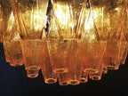 Spherical Murano Poliedri Amber Glass Chandelier product image