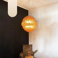 Spherical Murano Poliedri Amber Glass Chandelier product image