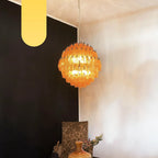 Spherical Murano Poliedri Amber Glass Chandelier product image