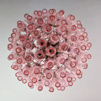 Spherical Murano Poliedri Pink Glass Chandelier product image