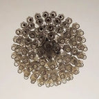 Spherical Murano Poliedri Smoked Glass Chandelier product image