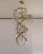 Spiral Branch Crystal Chandelier by Bling Lighting Studio