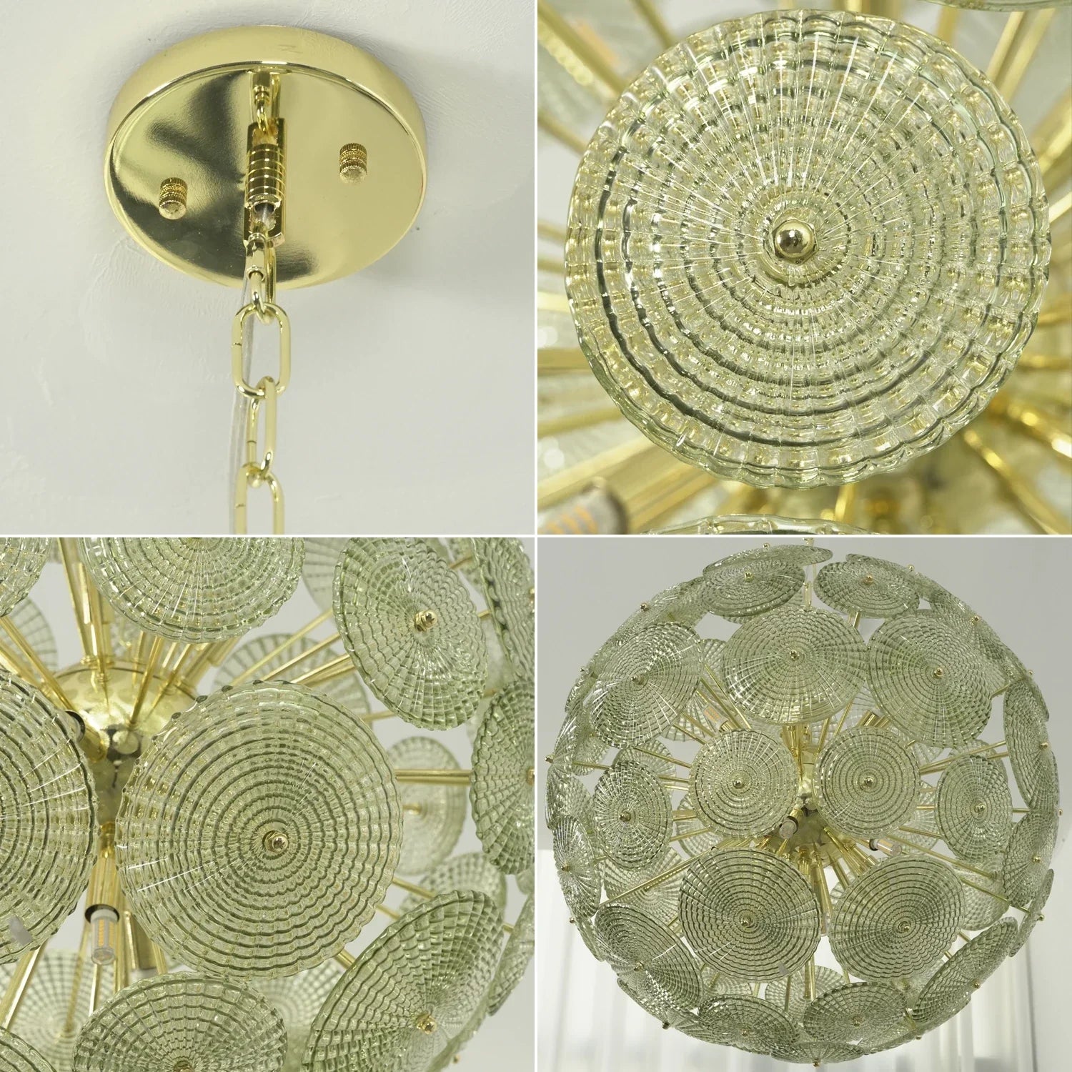 Sputnik Sphere Glass Disc Chandelier product image
