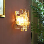 Stacked Glass Wall Sconce