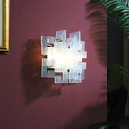 Stacked Glass Wall Sconce
