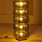Stacked Glass Floor Lamp