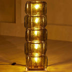 Stacked Glass Floor Lamp