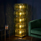 Stacked Glass Floor Lamp
