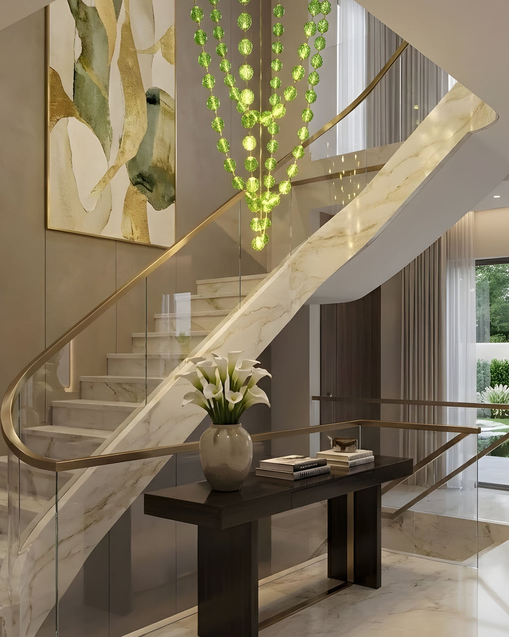 Strand Necklace Chandelier lighting by Bling Lighting Studio