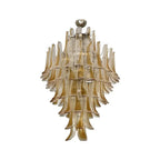 Stunning Murano Amber Glass Petals Chandelier product image
