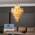 Stunning Murano Amber Petals Chandelier product image
